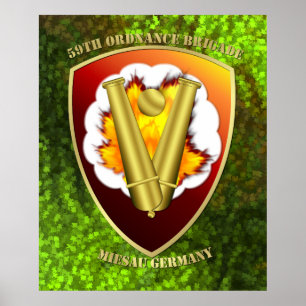 Poster Patch de la 59e brigade d'artillerie