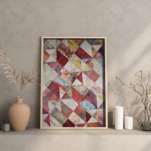 Poster Patchwork Abstrait