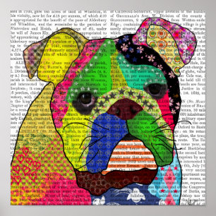 Poster Patchwork Bulldog