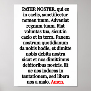 Poster Pater Noster