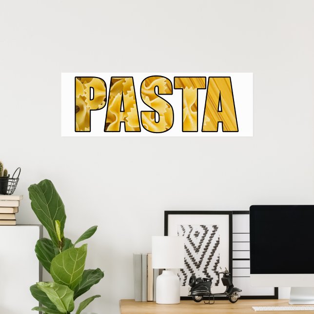 Poster Pâtes (Bureau à domicile)