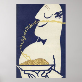 Poster Pâtes italiennes vintages
