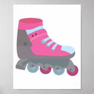 Poster Patinage à rouleaux
