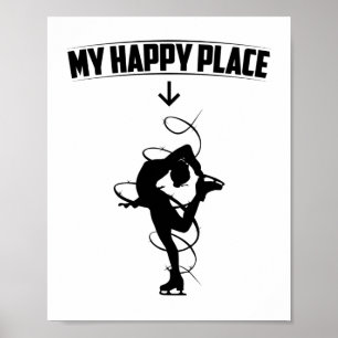 Poster Patinage artistique idées cadeaux pour patineurs