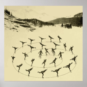 Poster Patinage sur glace