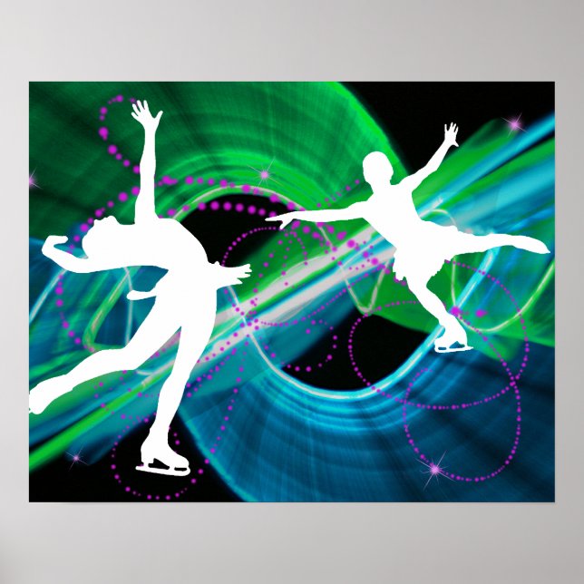 Poster Patineur artistique Bedazzled Patinage sur glace (Devant)