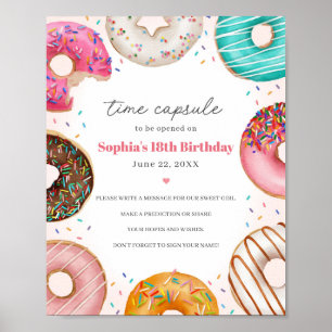 Poster Pâtisserie saupoudrée Capsule temporelle Conseil S