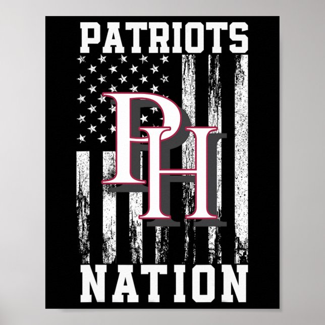 Poster Patrick Henry Patriots Logo Nation Hs (Devant)
