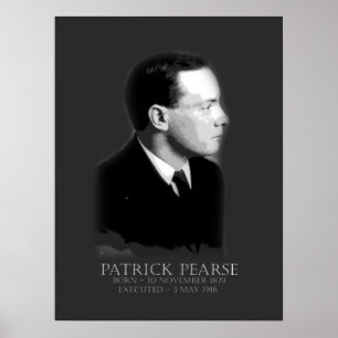 Poster Patrick Pearse Pâques 1916 Républicain irlandais