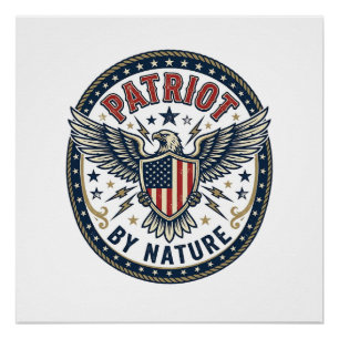 Poster Patriote De Nature Patriotique Gras Patriotique At