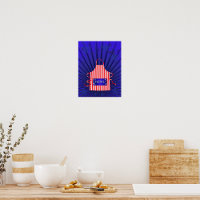 Patriotique USA Chef Rouge Blanc Bleu BBQ Cuisine