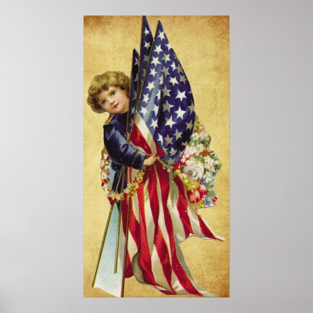 Poster patriotique vintage (Devant)