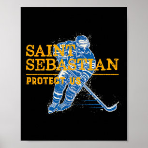 Poster Patron De Hockey Saint-Sébastien Saint-Étienne