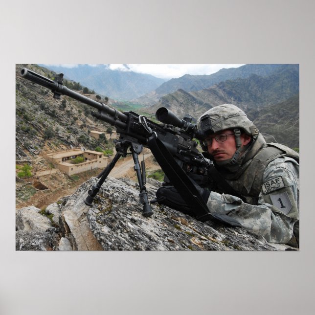 Poster Patrouille de combat en Afghanistan (Devant)