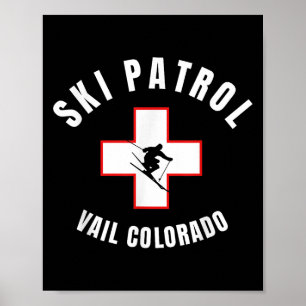 Poster Patrouille de ski Vail Colorado