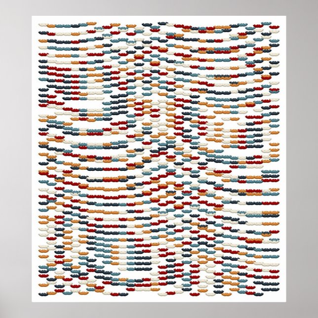 Poster Pattern of polynomials Function  (Devant)