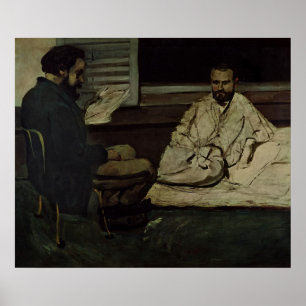 Poster Paul Alexis Lecture d'un manuscrit