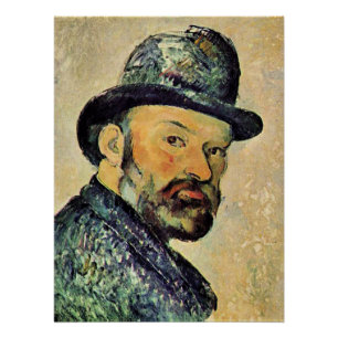 Poster Paul Cezanne, Autoportrait,