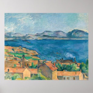 Poster Paul Cezanne - Baie de Marseille, vue d'Estaque