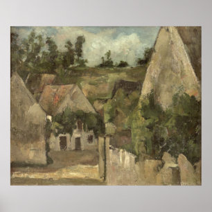 Poster Paul Cezanne Carrefour de la rue Remy, Auvers,