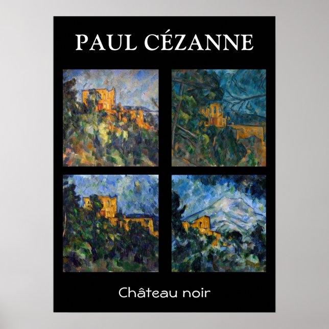 Poster Paul Cezanne - Château Noir Sélection de chefs-d'o (Devant)