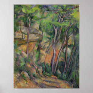 Poster Paul Cezanne   en parc de château Noir, c.1896