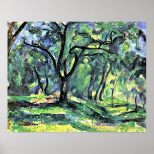Poster Paul Cezanne - forêt