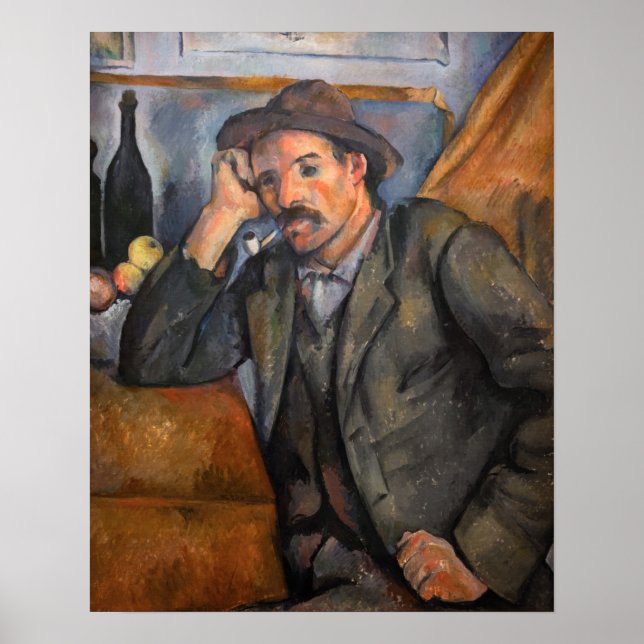 Poster Paul Cezanne - Fumeur (Devant)