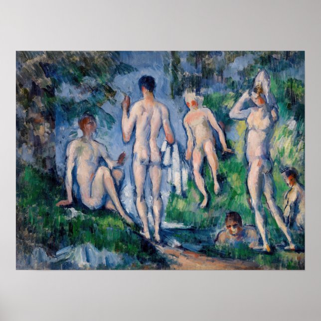 Poster Paul Cezanne - Groupe des Bathères (Devant)