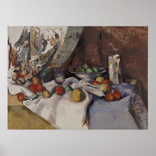 Poster Paul Cézanne - la vie toujours avec des pommes