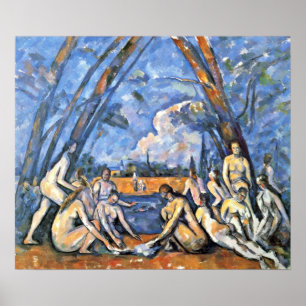 Poster Paul Cezanne - les grands baigneurs