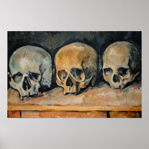 Poster Paul Cezanne - Les Trois Crânes