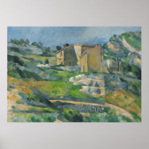 Poster Paul Cezanne Maisons en Provence : Le Riaux V