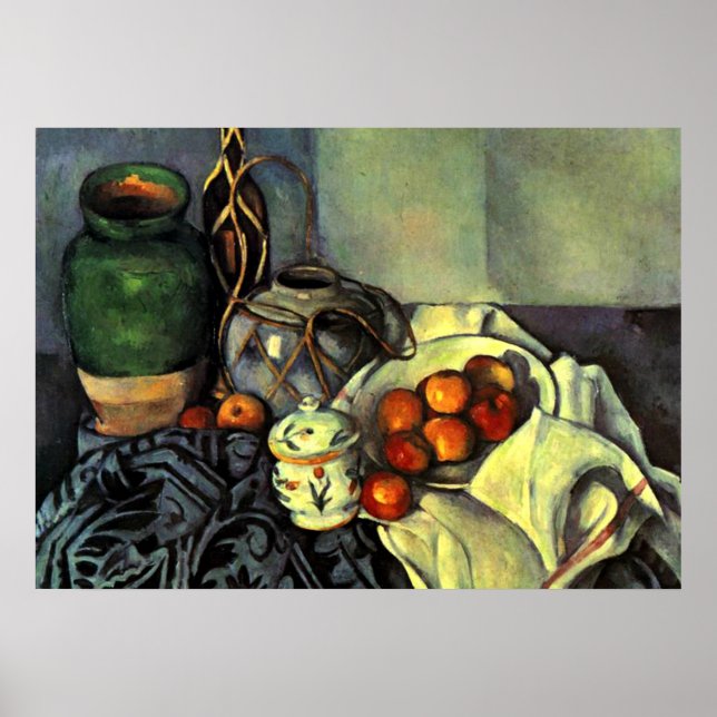 Poster Paul Cezanne - Nature morte aux pommes (Devant)