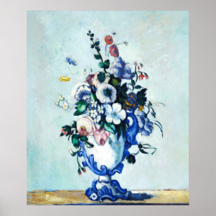 Poster Paul Cézanne Rococo Vase à vie morte Floral