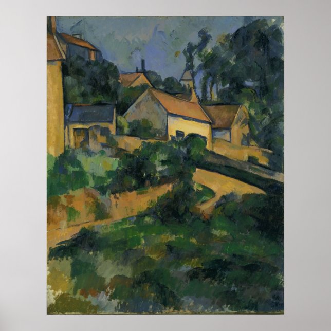 Poster Paul Cézanne - Route tournante à Montgeroult (Devant)