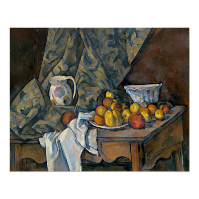 Poster Paul Cezanne | Still Life with Apples and Peaches, (Devant)