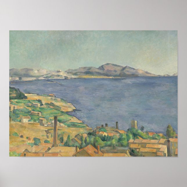 Poster Paul Cezanne | the Gulf of Marseille Lacs from L' (Devant)