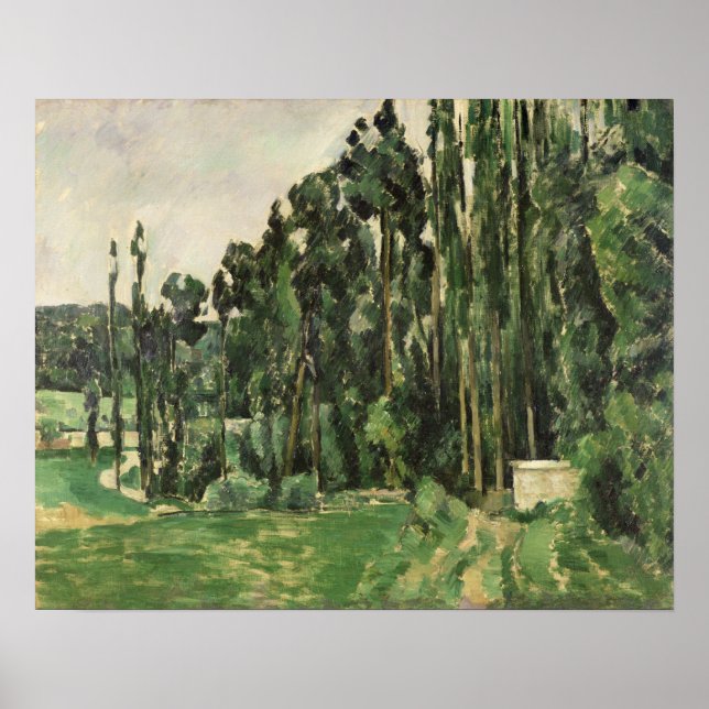 Poster Paul Cezanne | The Poplars, c.1879-82 (Devant)