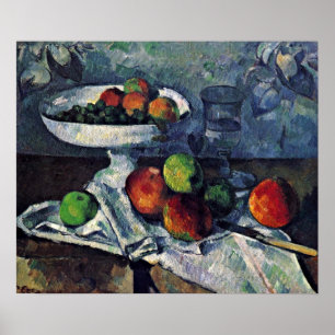 Poster Paul Cezanne - Toujours une vie avec un bol de fru