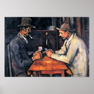 Poster Paul Cezanne - Two card players