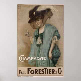 Poster Paul Forestier Champagne Ajouter