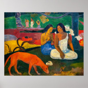 Poster Paul Gauguin - Arearea / Le Chien Rouge