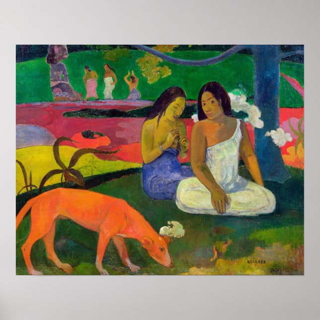 Poster Paul Gauguin | Arearea (The Red Dog) 1892 (Devant)