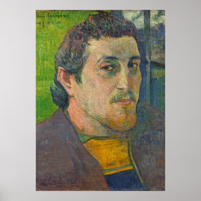 Poster Paul Gauguin | Autoportrait dédié à Carriere (Devant)