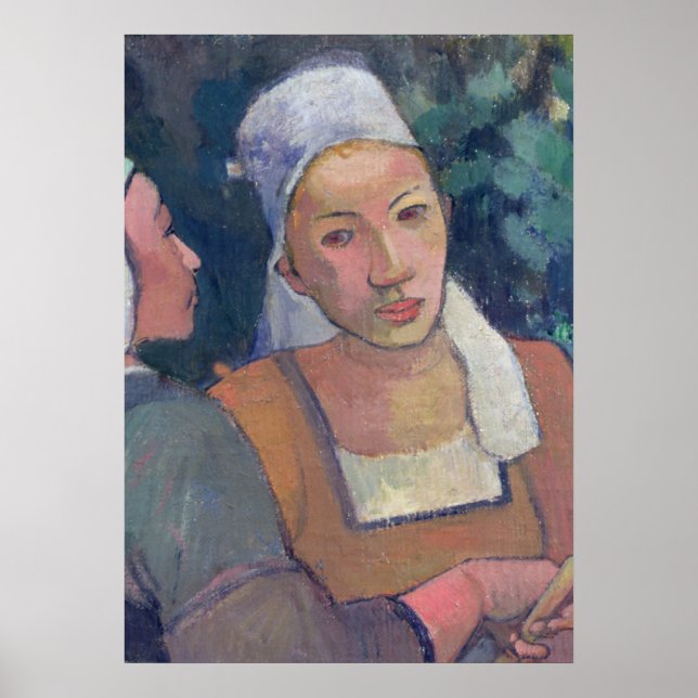 Poster Paul Gauguin | Breton Peasants, 1894 (huile sur ca (Devant)