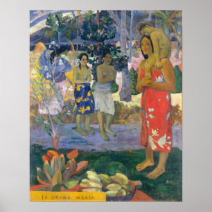 Poster Paul Gauguin - Je vous salue Marie / Ia Orana Mari
