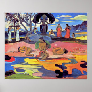 Poster Paul Gauguin - Jour des Dieux - Peinture des Beaux