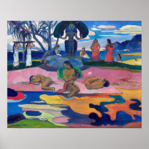 Poster Paul Gauguin - Jour du Dieu / Mahana no atua