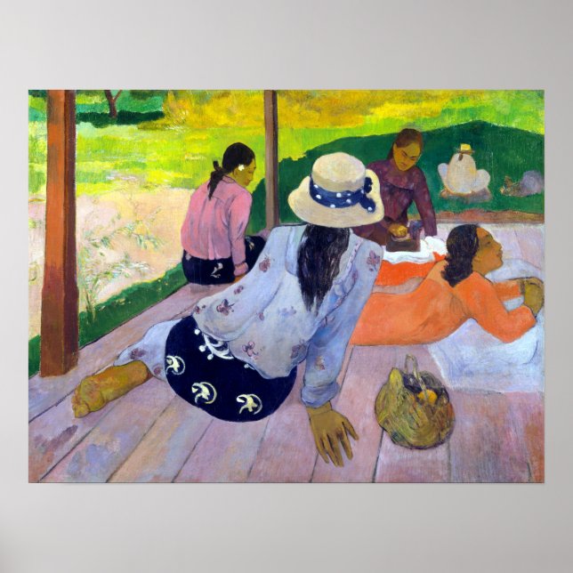 Poster Paul Gauguin La Siesta (Devant)